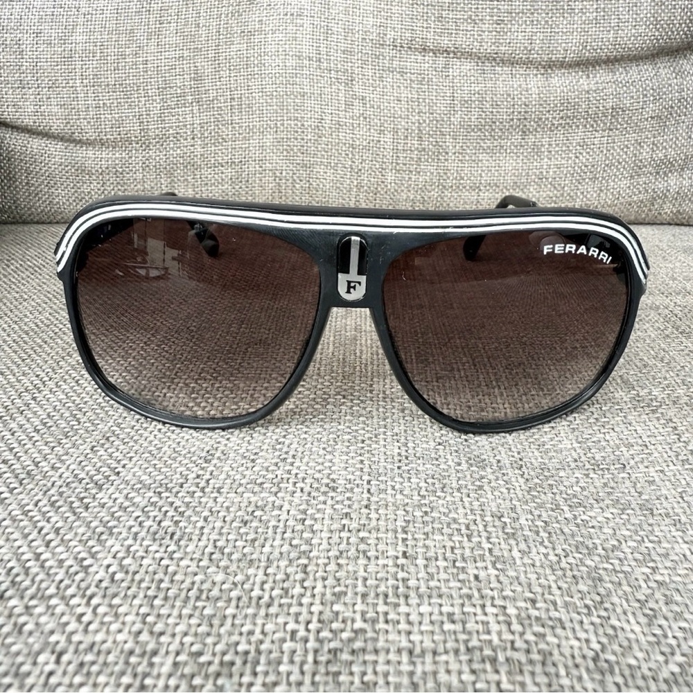 Vintage FERARRI Aviator Sunglasses Pilot Gradient Lens Retro 80’s Oversized